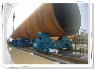 Outdoor 2000T Fit Up Welding Rotator พร้อมรถเข็นเครื่องยนต์