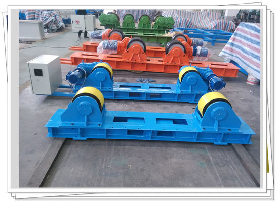 การผลิตเรือถัง 20T การเชื่อมท่อ Rotator ล้อยางฐานคงที่