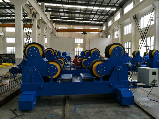 150T ถังเชื่อม Roller Bed Rotator เชื่อมแบบธรรมดาพร้อมรางมอเตอร์