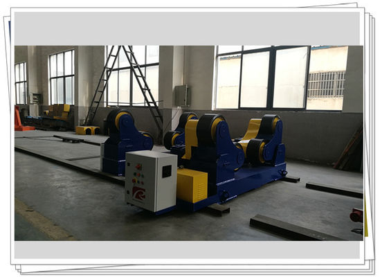 40T Tank Fabrication Fixed SAR Welding Turning Rolls Rubber Wheel 415V