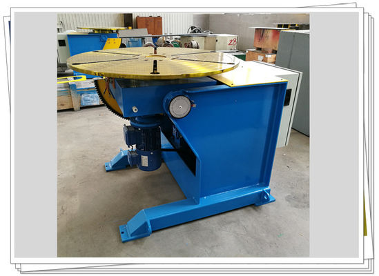 หมุนด้วยมอเตอร์ Turnover Tilt Turntable 600kg เครื่องเชื่อม Positioner พร้อมเท้าเหยียบ