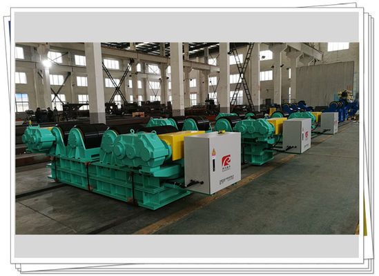 เครื่องเชื่อมท่อ Windmill Rotator คงที่ PU Wheel 250t Tank Turning Roll