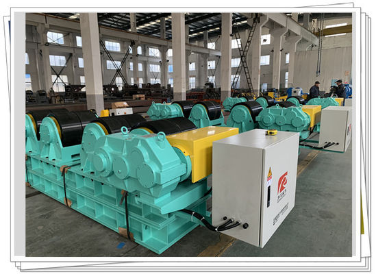 CE Polyurethane 150t Pipe Welding Rotator Pedestal Control