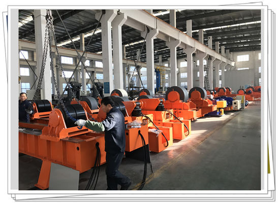 กังหันลมนอกชายฝั่ง 600t Assembly Welding Turning Roll Monopile Foundation