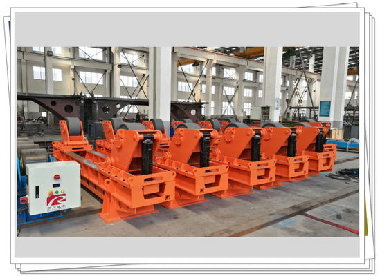 Wind Tower Shells Assembly Station Roller Bed แก้ไข 300t Fit Up Rotator Remote Control